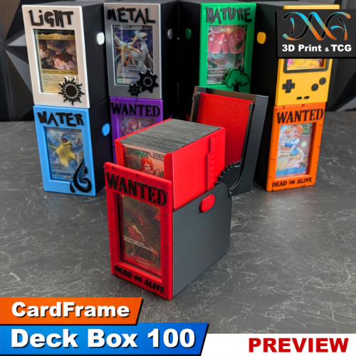 Deck Box 100 – CardFrame Series – [wihtout Frame Design]