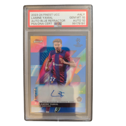 Topps - Lamine Yamal Rookie Autogramm Karte /150 - PSA 10
