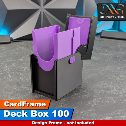 Deck Box 100 – CardFrame Series – [wihtout Front Panel Design]