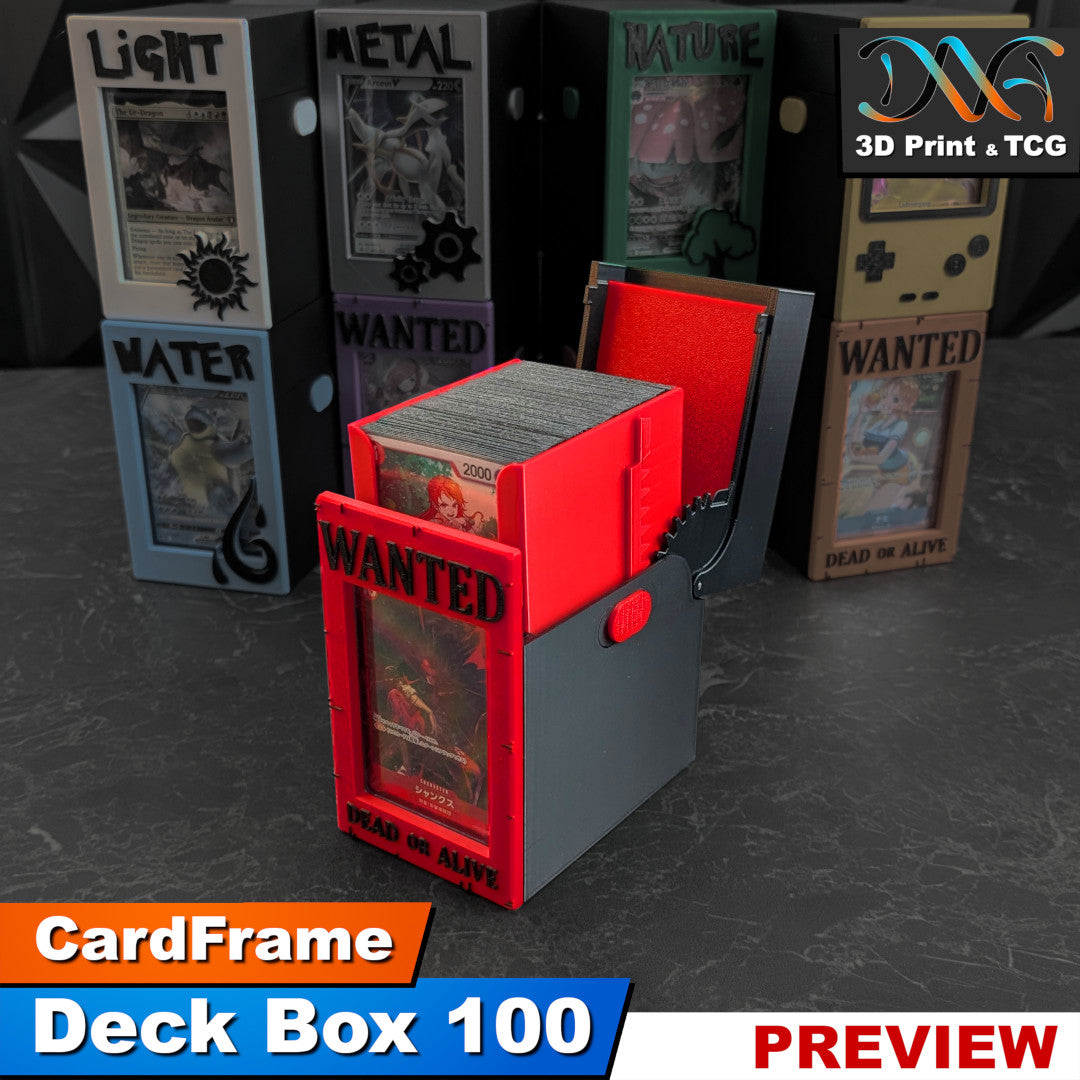 Deck Box 100 – CardFrame Series – [wihtout Front Panel Design]