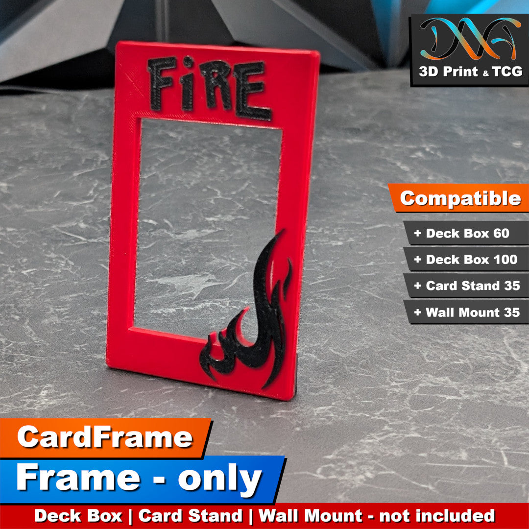 Fire Frame – CardFrame Series – [wihtout Deck Box, Card Stand, Wall Mount]