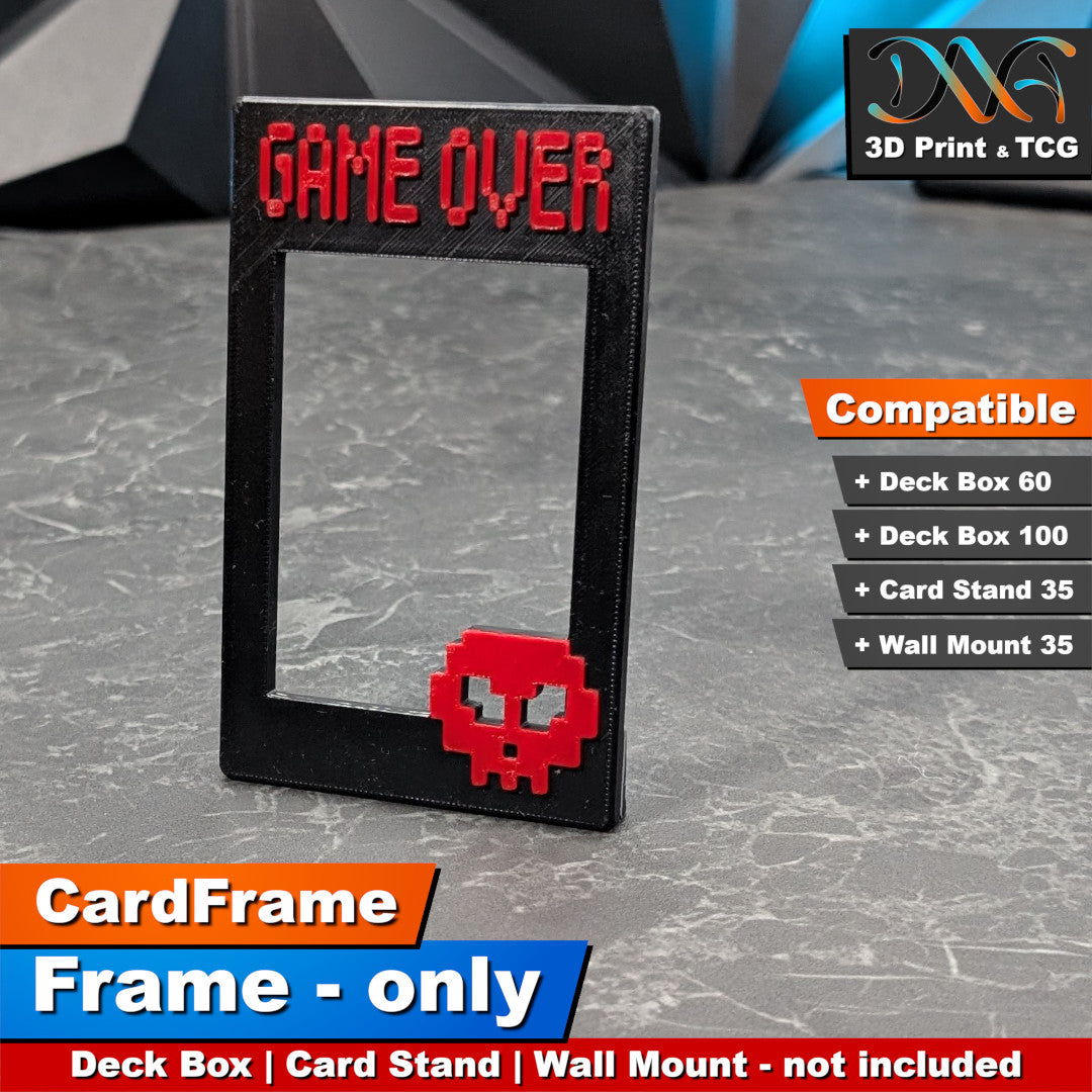 Game Over Frame – CardFrame Series – [wihtout Deck Box, Card Stand, Wall Mount]