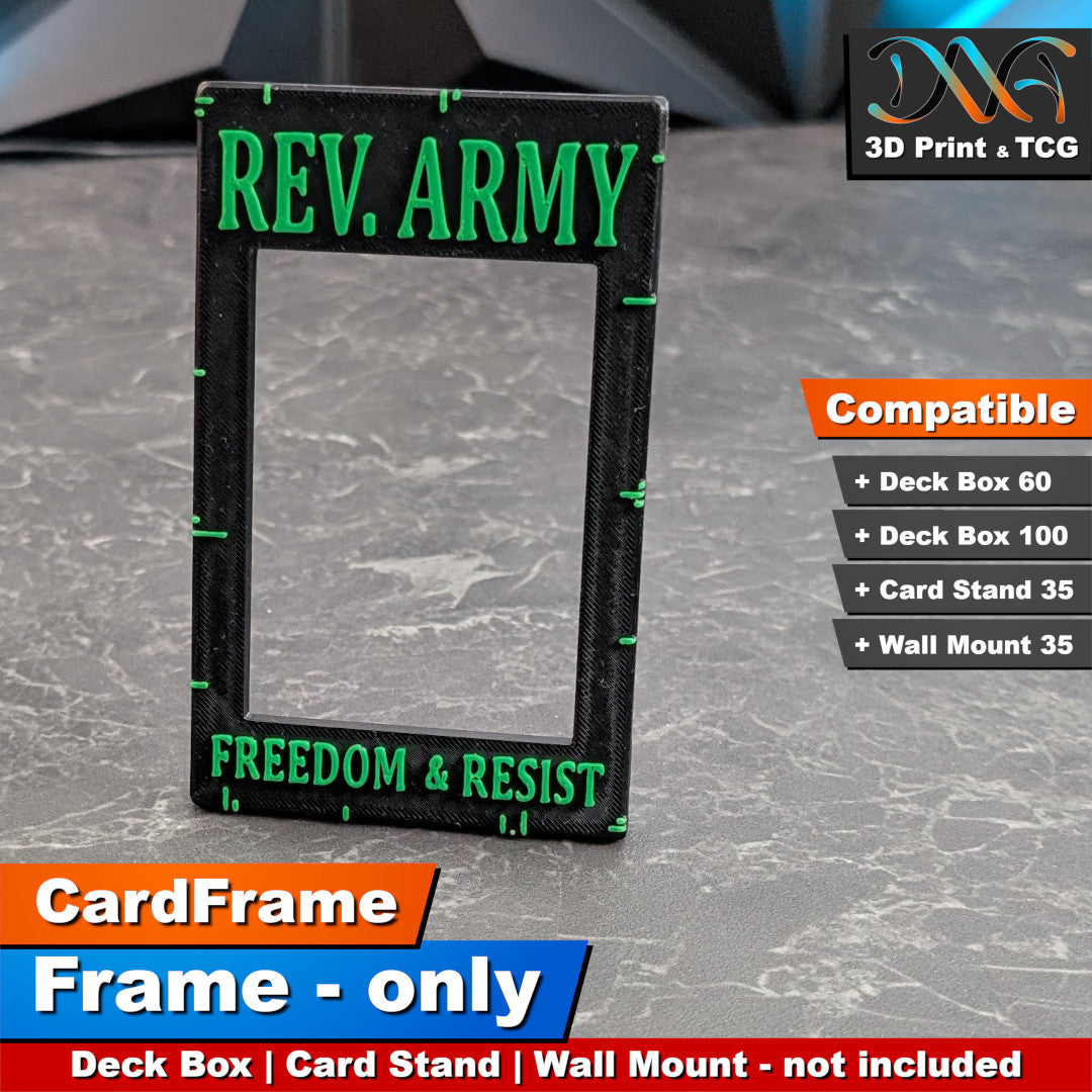 Revolutionary Army Frame – CardFrame Series – [wihtout Deck Box, Card Stand, Wall Mount]