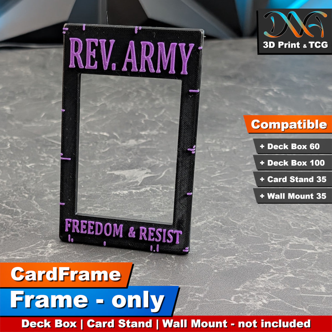 Revolutionary Army Frame – CardFrame Series – [wihtout Deck Box, Card Stand, Wall Mount]