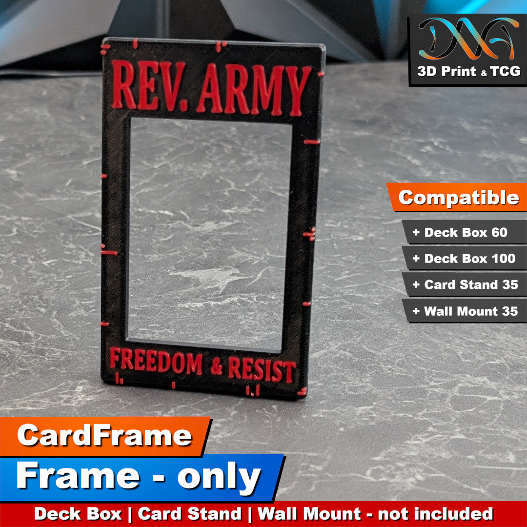 Revolutionary Army Frame – CardFrame Series – [wihtout Deck Box, Card Stand, Wall Mount]