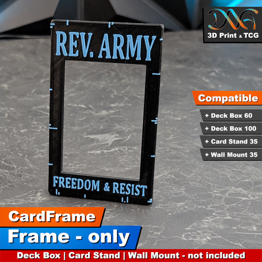 Revolutionary Army Frame – CardFrame Series – [wihtout Deck Box, Card Stand, Wall Mount]