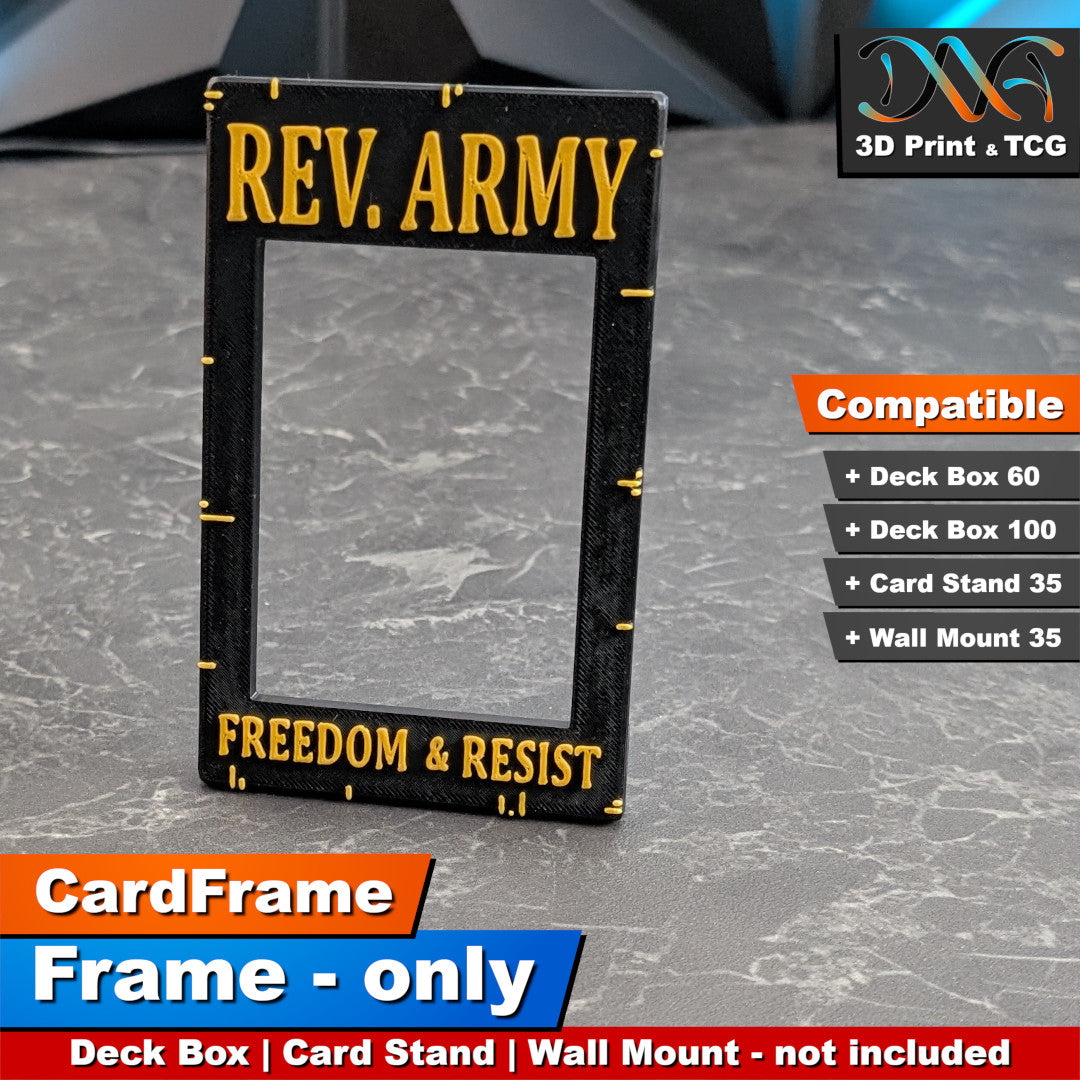 Revolutionary Army Frame – CardFrame Series – [wihtout Deck Box, Card Stand, Wall Mount]