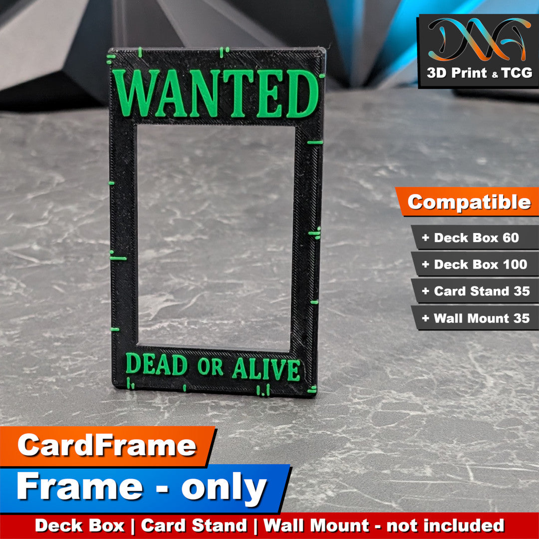 Wanted Frame – CardFrame Series – [wihtout Deck Box, Card Stand, Wall Mount]