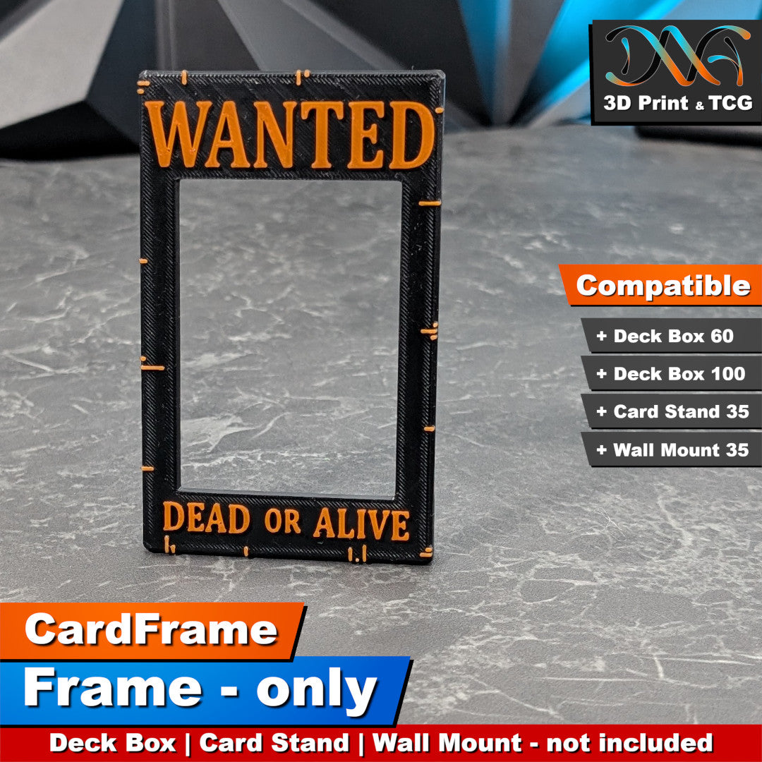 Wanted Frame – CardFrame Series – [wihtout Deck Box, Card Stand, Wall Mount]