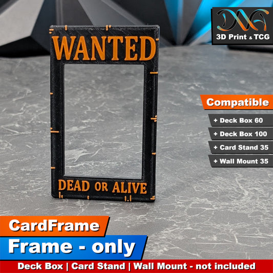 Wanted Frame – CardFrame Series – [wihtout Deck Box, Card Stand, Wall Mount]