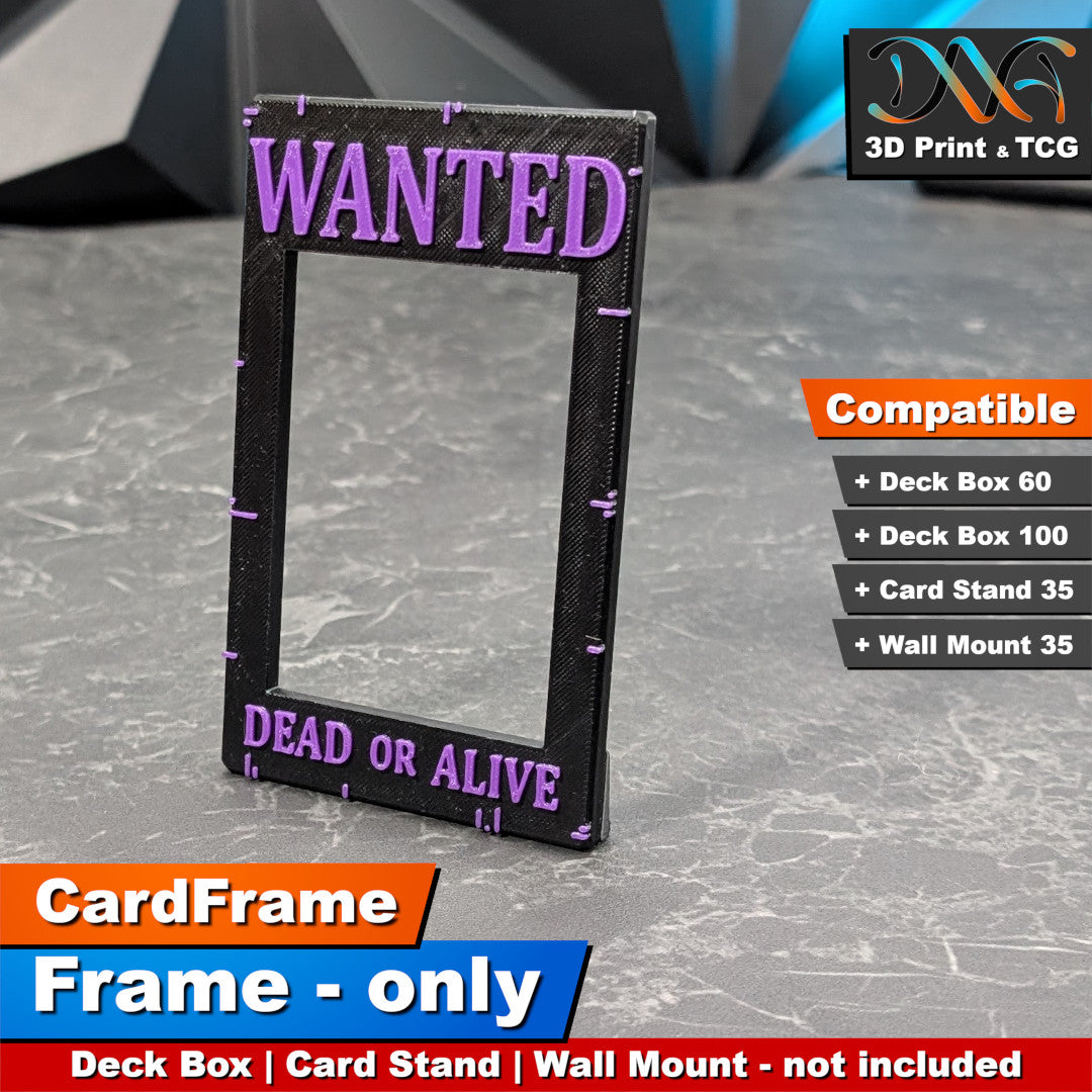 Wanted Frame – CardFrame Series – [wihtout Deck Box, Card Stand, Wall Mount]