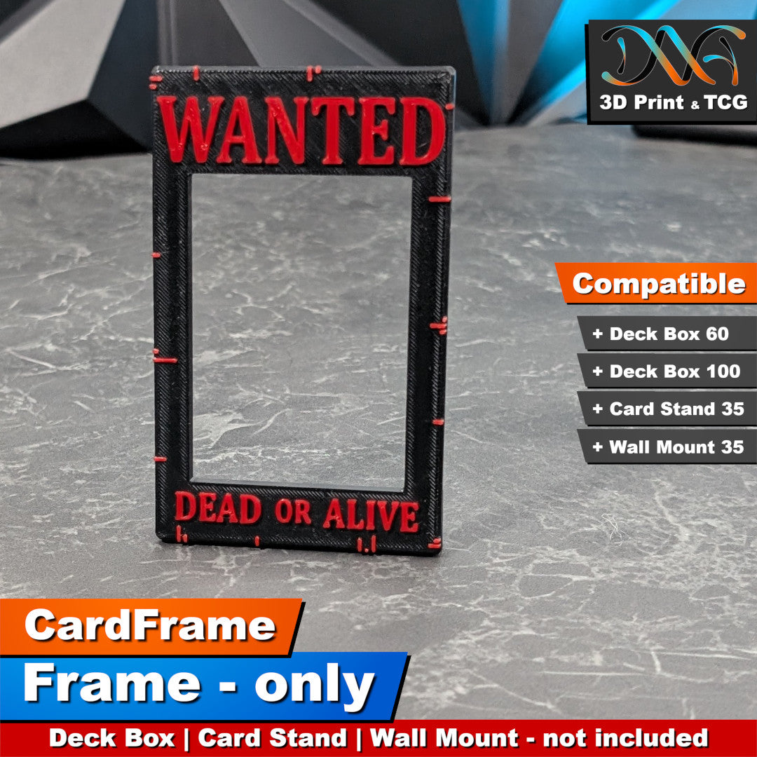 Wanted Frame – CardFrame Series – [wihtout Deck Box, Card Stand, Wall Mount]
