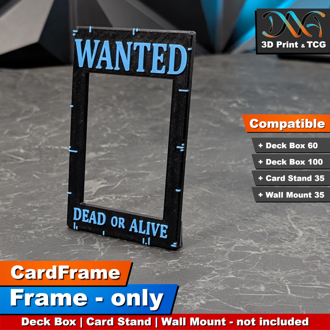 Wanted Frame – CardFrame Series – [wihtout Deck Box, Card Stand, Wall Mount]