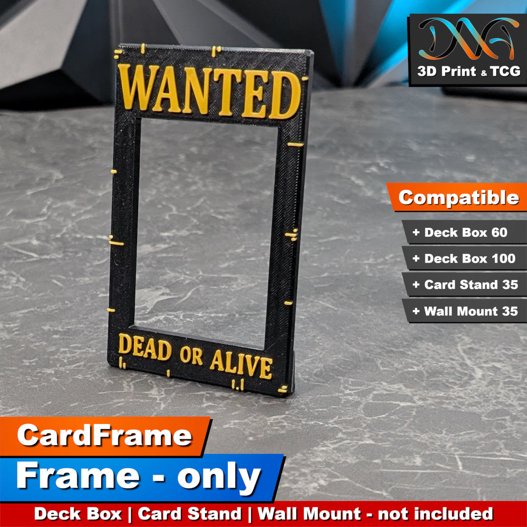 Wanted Frame – CardFrame Series – [wihtout Deck Box, Card Stand, Wall Mount]