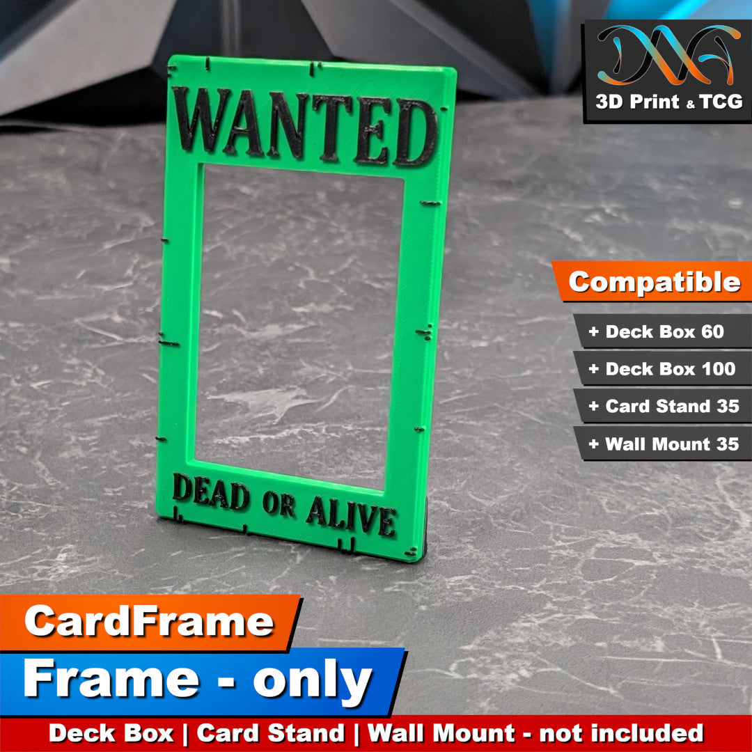 Wanted Frame – CardFrame Series – [wihtout Deck Box, Card Stand, Wall Mount]