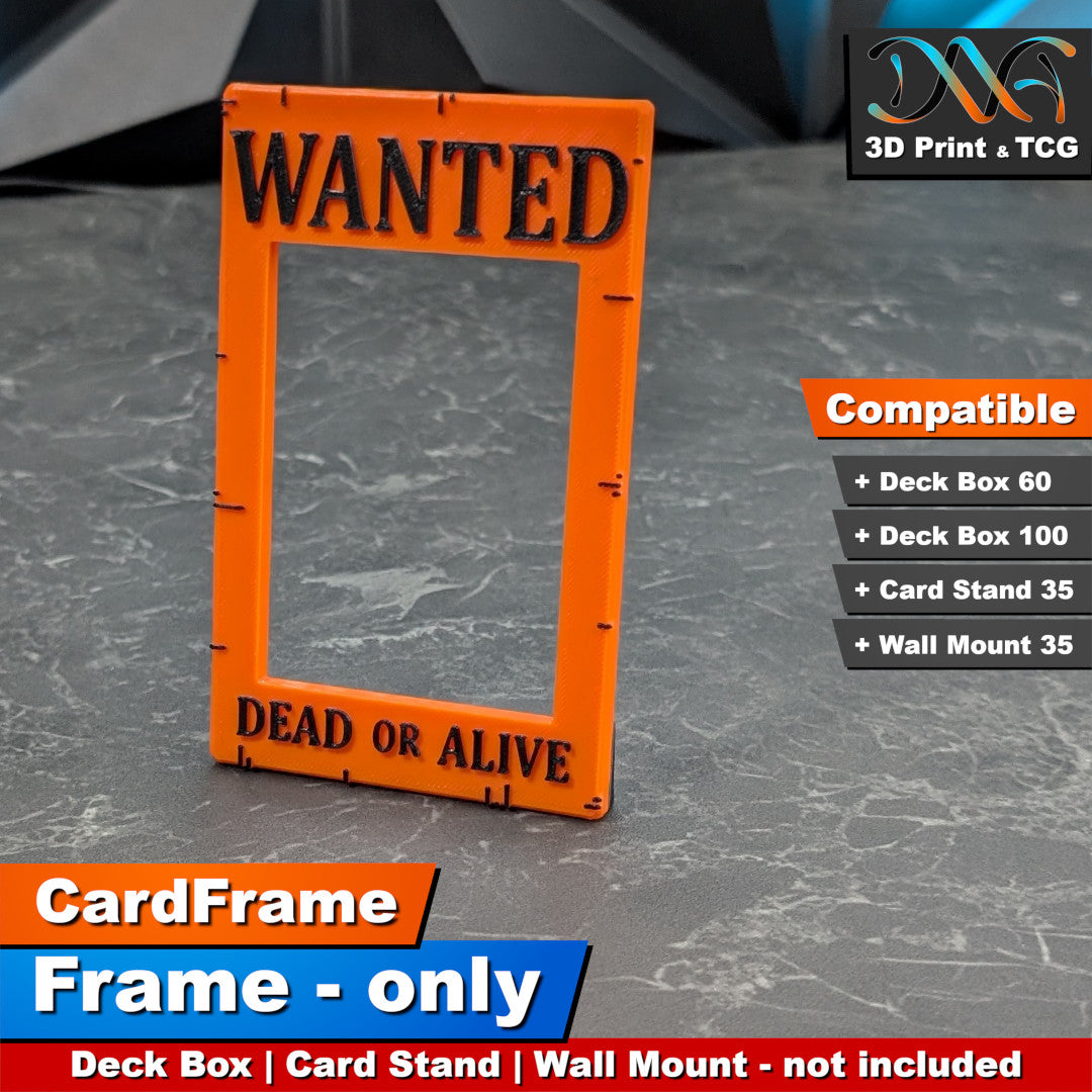 Wanted Frame – CardFrame Series – [wihtout Deck Box, Card Stand, Wall Mount]