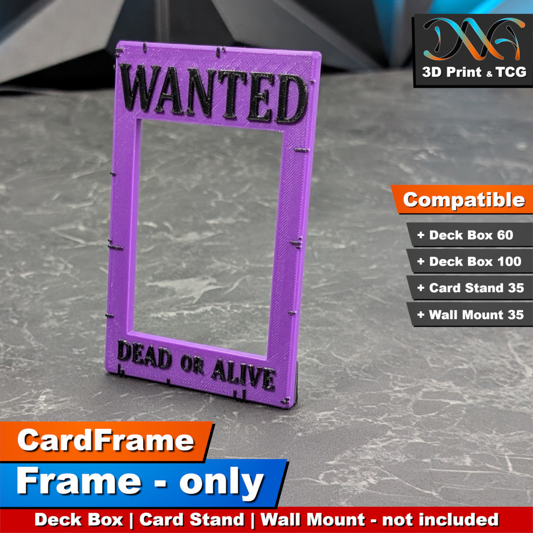 Wanted Frame – CardFrame Series – [wihtout Deck Box, Card Stand, Wall Mount]