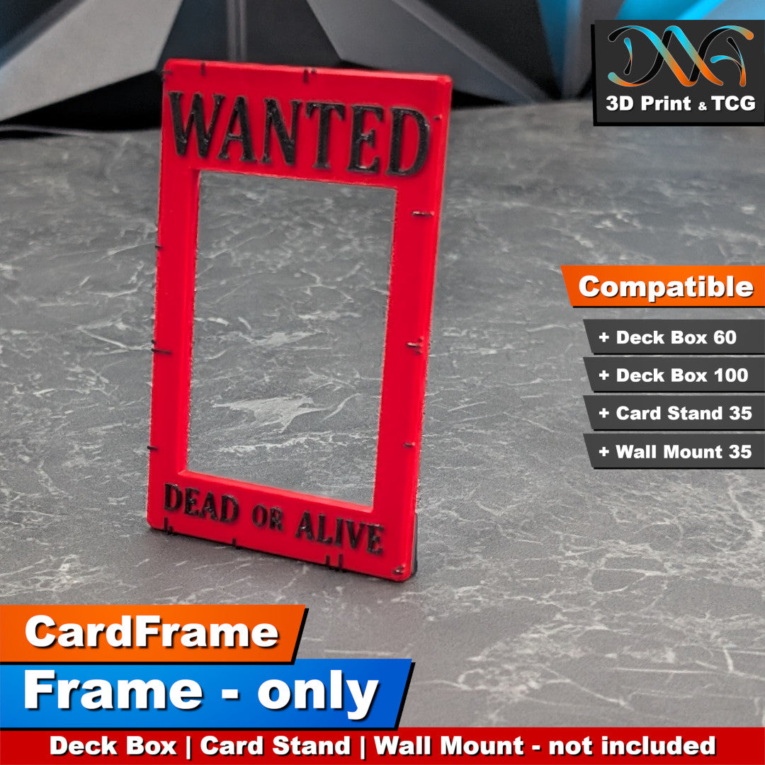 Wanted Frame – CardFrame Series – [wihtout Deck Box, Card Stand, Wall Mount]