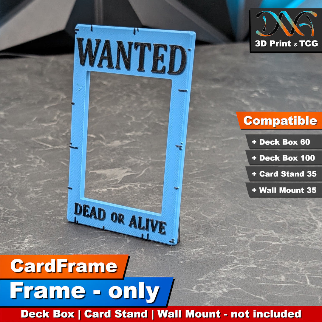 Wanted Frame – CardFrame Series – [wihtout Deck Box, Card Stand, Wall Mount]
