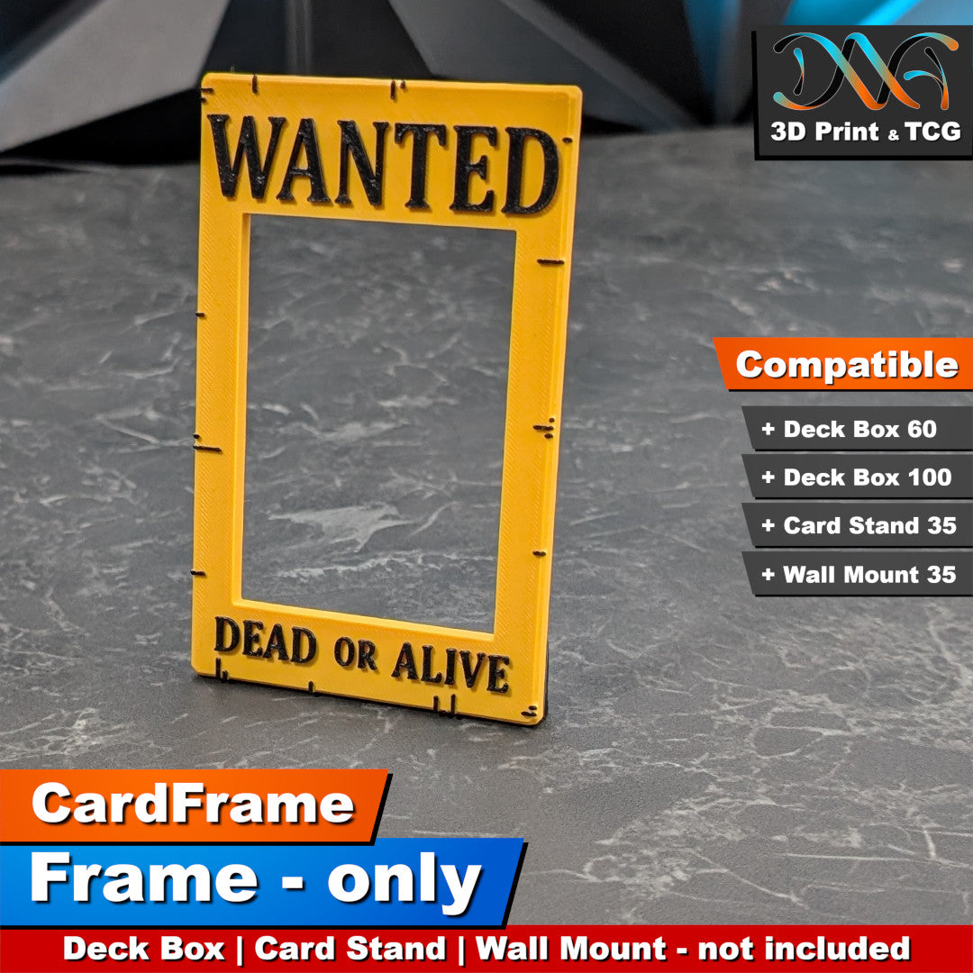 Wanted Frame – CardFrame Series – [wihtout Deck Box, Card Stand, Wall Mount]